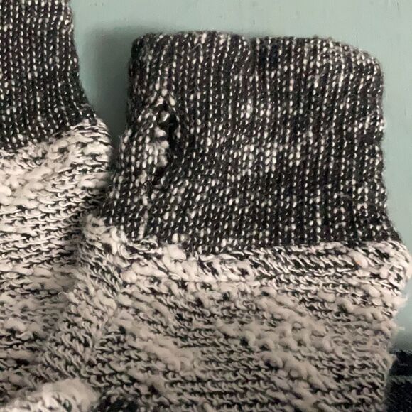 Express Jeans Sweater Denim Jacket Hooded Button Front Size Small - Picture 8 of 8